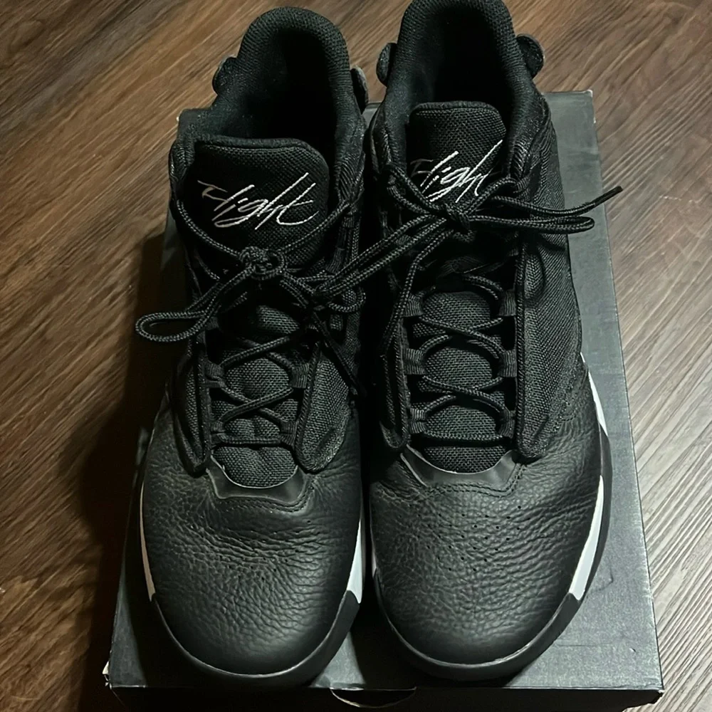 Nike Air Jordan Flight Max Aura 4 Black Metallic Streetwear Sneakers Size 13